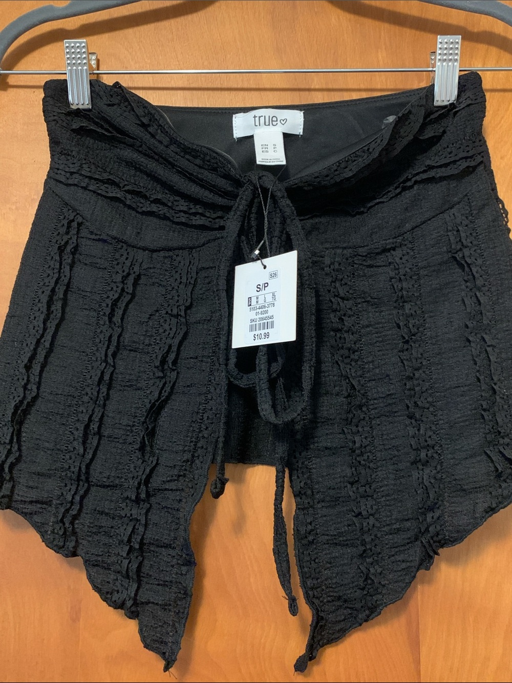 Black Women's Swim Sarong Cover-Up